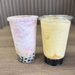 Strawberry cloudy and Mango cloudy