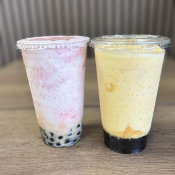 Comika Boba House - Strawberry cloudy and Mango cloudy - Bubble Tea Near Me - El Monte, California