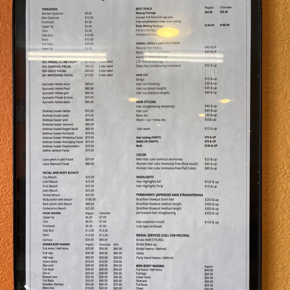 Jyoti Threading salon - Price list February 2024 - Threading Services Near Me - Sunnyvale, California Jyoti Threading salon - Price list February 2024 - Threading Services Near Me - Sunnyvale, California