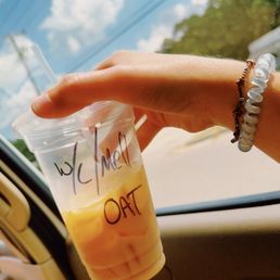 Iced Cold Brew - 20 oz. Oat milk White chocolate Caramel Iced Cold Brew - 20 oz. Oat milk White chocolate Caramel