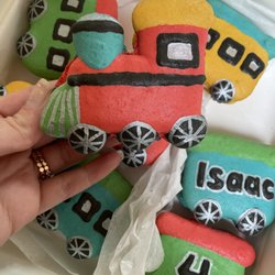 Little Blue Macaron - Custom train macarons