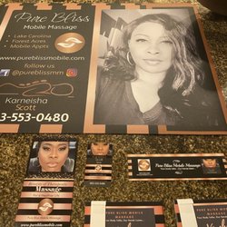 Pure Bliss Mobile Massage - Branding and Marketing Consistency