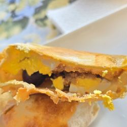 Joney Cafe - Inside the empanada