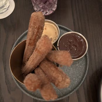 Gordon Ramsay Hell's Kitchen - Churros dessert (the dulce de leche ice cream) - you're going to want to take a pint of that home! - New American Near Me - Miami, Florida