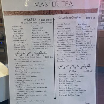 Master Tea Cafe & Bites - Menu - Juice Bars & Smoothies Near Me - Greensboro, North Carolina