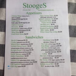Front of menu