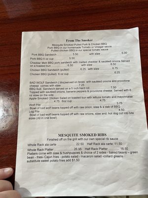Menu photo 7 Bad Wolf BBQ Roanoke, VA
