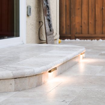Priority Landscaping - Bullnose Step and step light to guide the way - Landscaping Near Me - Campbell, California Priority Landscaping - Bullnose Step and step light to guide the way - Landscaping Near Me - Campbell, California