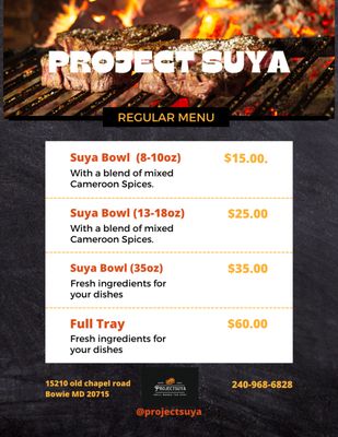Menu photo 4 Project Suya Bowie, MD