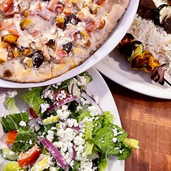 Hedary's Mediterranean Restaurant - Mediterranean Chicken Pizza, Hedary's Salad, Shish Kabob Combination - Mediterranean Near Me - Allen, Texas Hedary's Mediterranean Restaurant - Mediterranean Chicken Pizza, Hedary's Salad, Shish Kabob Combination - Mediterranean Near Me - Allen, Texas