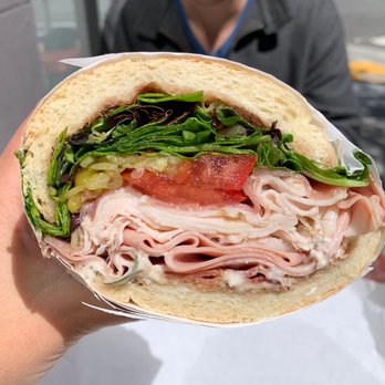Limoncello - Mafioso sandwich - prosciutto, turkey, mortadella, bacon, mixed greens, tomato, mayo, salt+pepper, oil+vinegar - Sandwiches Near Me - San Francisco, California Limoncello - Mafioso sandwich - prosciutto, turkey, mortadella, bacon, mixed greens, tomato, mayo, salt+pepper, oil+vinegar - Sandwiches Near Me - San Francisco, California
