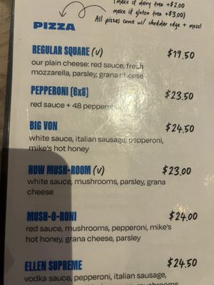 Menu photo 5 Square Pie Guys - Oakland Oakland, CA Menu photo 5 Square Pie Guys - Oakland Oakland, CA