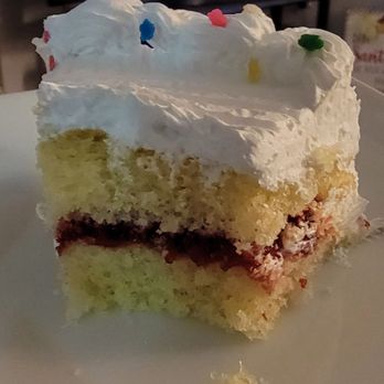 Bye Bye Sugar Bakery - Cross section of pillows soft cake. - Desserts Near Me - Lake Forest, California