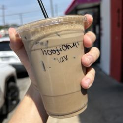 Chasen Matcha Bar - Hojicha Latte with lavender