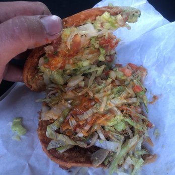 Papa Chevo's - Carnitas torta with "everything" aka con todo lol - Mexican Near Me - Seaside, California Papa Chevo's - Carnitas torta with "everything" aka con todo lol - Mexican Near Me - Seaside, California