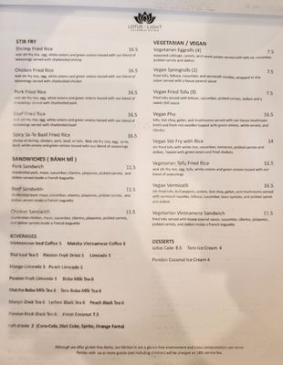 Menu photo 6 Lotus & Light Burbank, CA