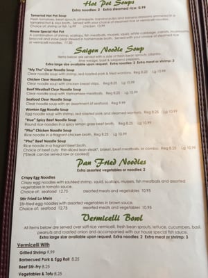 Menu photo 8 Saigon Restaurant Omaha, NE