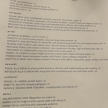 Jupiter - Menu - Italian Near Me - New York, New York Jupiter - Menu - Italian Near Me - New York, New York