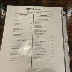 Bayou La Roux - Menu