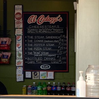 Calozzi's Cheesesteaks - Menu Oct 2022 - Cheesesteaks Near Me - Seattle, Washington