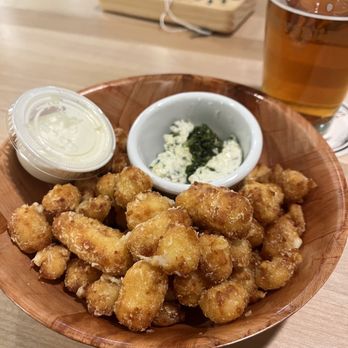 Ponysaurus Brewing - Cheese curds $11 plus .50¢ ranch - Pizza Near Me - Wilmington, North Carolina Ponysaurus Brewing - Cheese curds $11 plus .50¢ ranch - Pizza Near Me - Wilmington, North Carolina