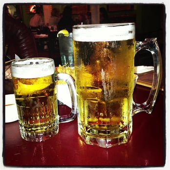 El Charro - Quite possibly the LARGEST beer I've seen. The small one is a regular sized beer mug next to the "large" size they offer. - Mexican Near Me - Jackson, Mississippi