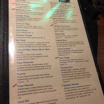 Dos Locos - Back page of the menu - Mexican Near Me - Rehoboth Beach, Delaware Dos Locos - Back page of the menu - Mexican Near Me - Rehoboth Beach, Delaware