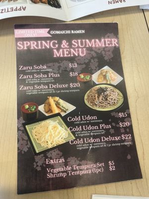 Menu photo 1 Gomaichi Ramen Redondo Beach, CA