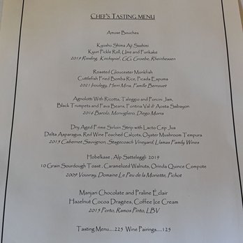 La Toque - Menu - French Near Me - Napa, California