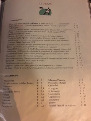 Menu photo 1 La Piazzetta Florence, FI