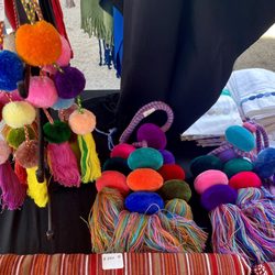 Fiesta del Sol - I got one of the smaller sized decorative pom poms.