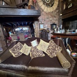 Couch & pillows