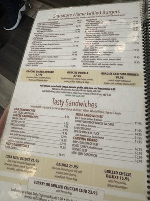 Menu photo 2 Gracie's on 2nd Diner New York, NY Menu photo 2 Gracie's on 2nd Diner New York, NY