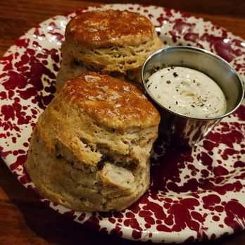 Brochu's Family Tradition - BFT Biscuits with honey butter - Seafood Near Me - Savannah, Georgia