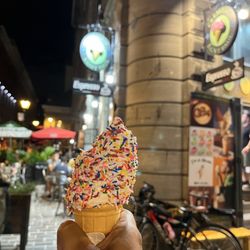 Cremerie Saint Vincent - Vanilla soft serve with sprinkles!