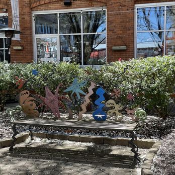 Village Gate Square - A bench that doubles as art - Shopping Centers Near Me - Rochester, New York
