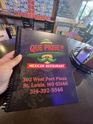 Menu photo 1 Que Pique St. Louis, MO Menu photo 1 Que Pique St. Louis, MO