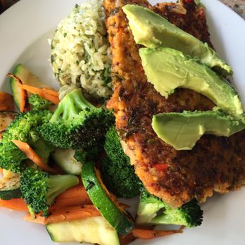 A Moveable Feast - The rice was excellent too!  Pesto brown rice - Health Markets Near Me - Houston, Texas