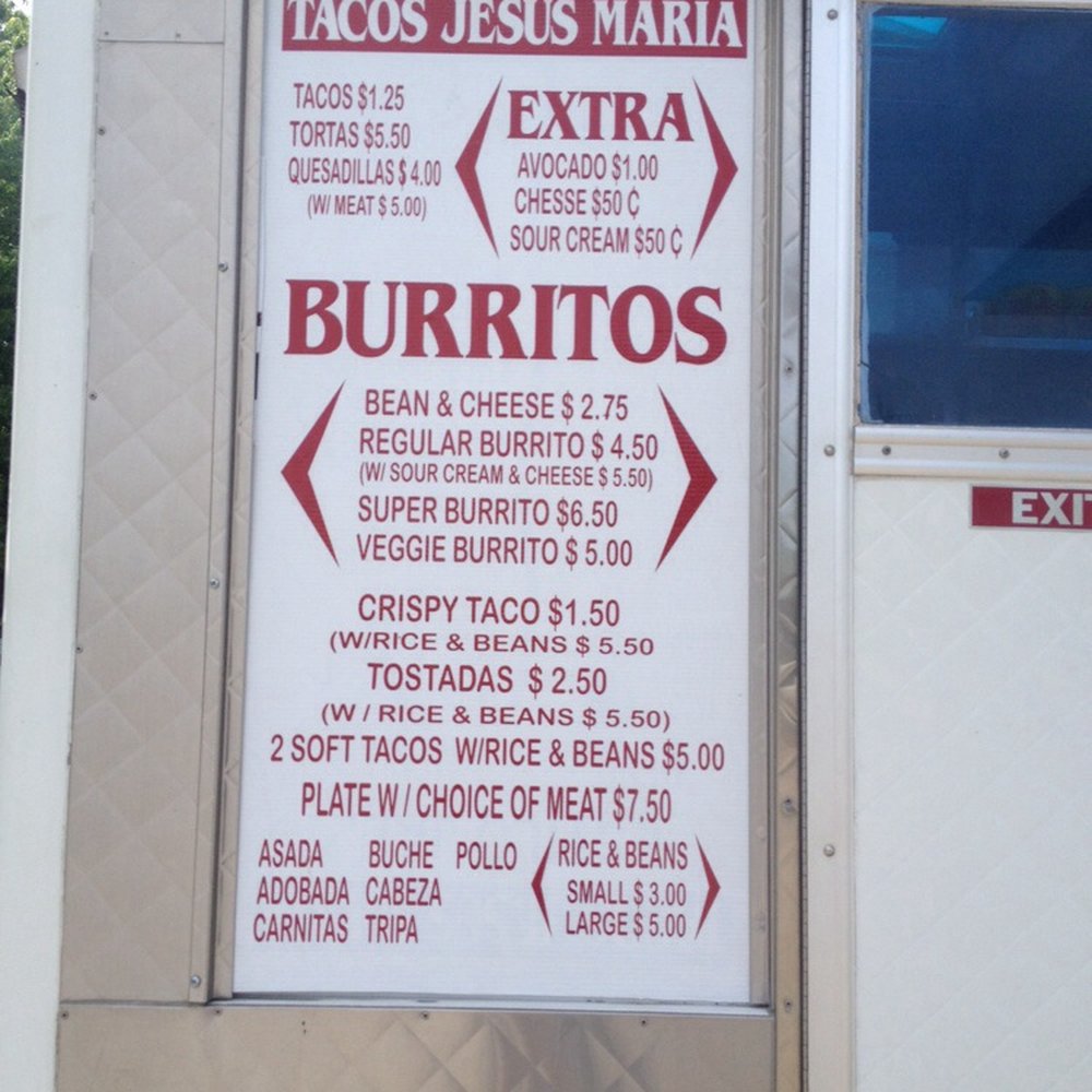 The menu