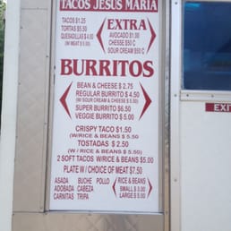 The menu