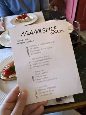 Menu photo 1 Cotoletta Miami, FL