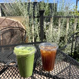 Vanilla matcha and iced americano Vanilla matcha and iced americano