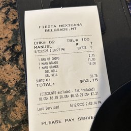 Seriously? Over $32 for two margaritas?!?! Seriously? Over $32 for two margaritas?!?!