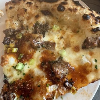 No Regrets Pizza - Beef Brisket Pizza "Round" - Italian Near Me - North Bethesda, Maryland