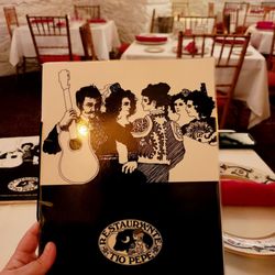 Restaurante Tio Pepe - Menu artwork