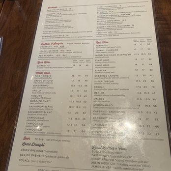 North Italia - Menu - Italian Near Me - McLean, Virginia
