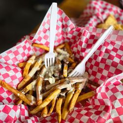 Hall of Flame Burgers - Green chili cheese fries are amazing!