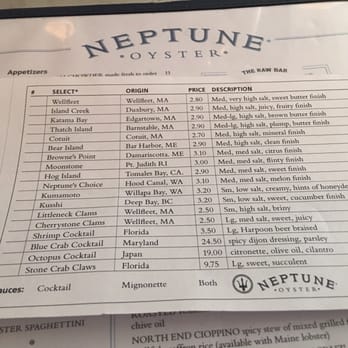 Neptune Oyster - Seafood Near Me - Boston, Massachusetts Neptune Oyster - Seafood Near Me - Boston, Massachusetts