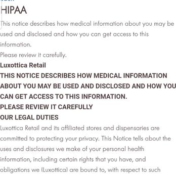 LensCrafters - Yelling a customers name across the store =violation of HIPPA laws. Even after I requested to not have this happen they continued. :/ - Eyewear & Opticians Near Me - Roseville, California LensCrafters - Yelling a customers name across the store =violation of HIPPA laws. Even after I requested to not have this happen they continued. :/ - Eyewear & Opticians Near Me - Roseville, California