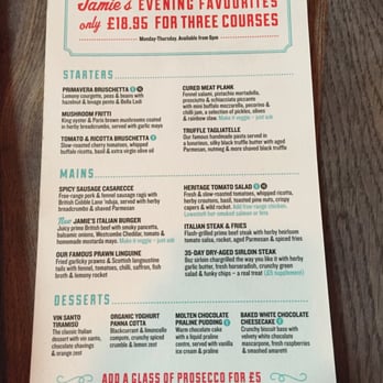 Jamie's Italian - Glasgow - Super evening menu. - Italian Near Me - Glasgow, GLG